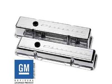 Billet Specialties Small Block Valve Covers - Tall Chevrolet Logo