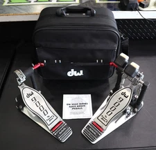 DW 9000 Series Double Bass Drum Pedals - w/ Case!