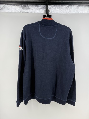 Tommy Bahama Denver Broncos 1/4 Button Sweater Pullover Herren XL Navy - Bild 3 von 6