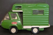 Vintage 1970's Tonka Green RV Camper Truck Pressed Steel