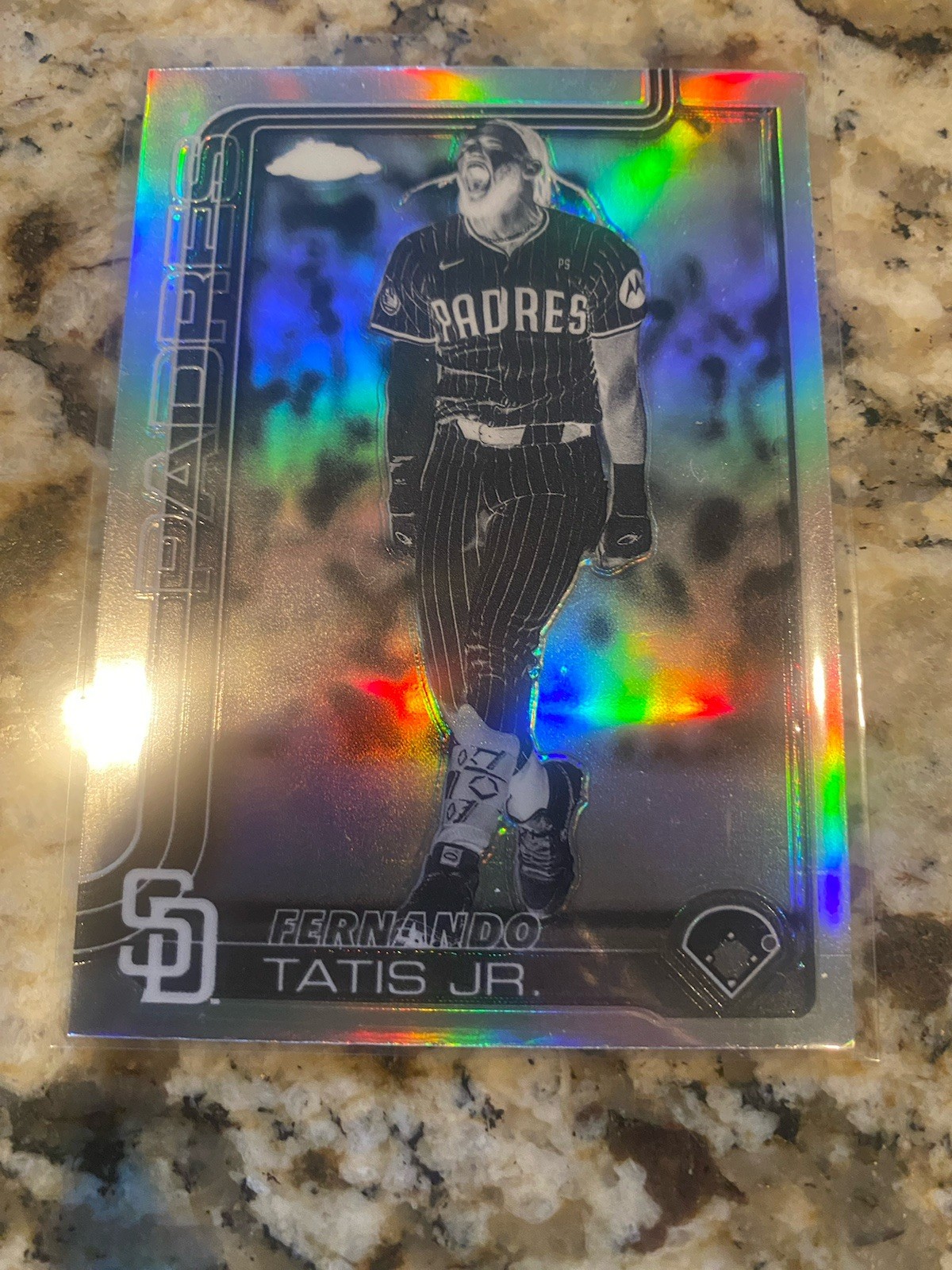 2025 Topps Chrome Negative REFRACTOR #159 FERNANDO TATIS JR Padres