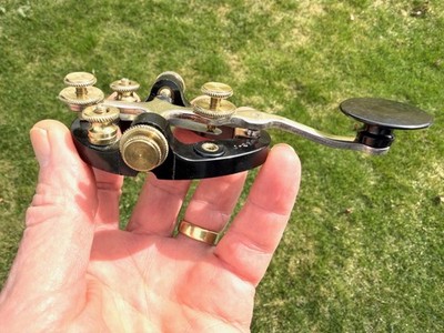 NICE J-37 MORSE CODE STRAIGHT TELEGRAPH KEY