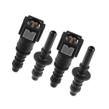 Universal Fuel Line Hose Quick Release Connector, 6.3mm SAE to 8mm ID, Nylon,