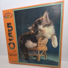 Vintage Ceaco Cat Napping 1988 550 Piece Puzzle NIB 18" x 24"