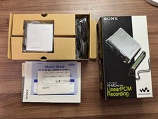 SONY MZ-RH1 Walkman Hi-MD MiniDisc Recorder Player Silver Tested From Japan