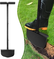 43Inch Edger Lawn Tool - Manual Lawn Edger - Border Edger, Half Moon Lawn Edger