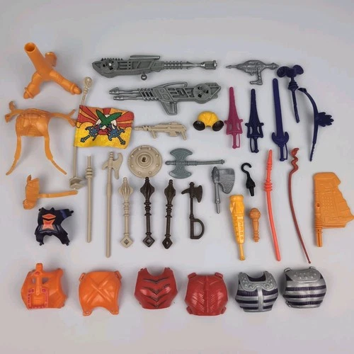 Vintage Motu He-Man Masters Of The Universe Accessories Weapons Lot Original