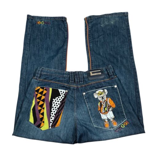 Vintage COOGI Jeans 36x33 (actual) Wide Leg Baggy Biggie Hip Hop Embroidered