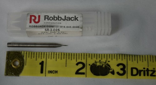 Broca de carburo Robb Jack Corporation SR 2 025 .025 diapositiva 2 FL 075 localización gato A - Imagen 4 de 4