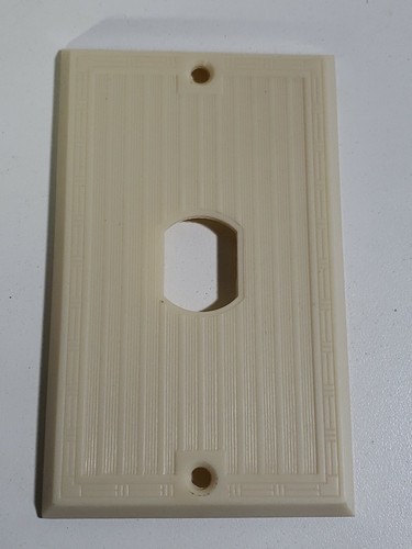 Vintage Bryant Uniline 92041 Box 11 NOS Art Deco Ivory Bakelite Switch Plate - Picture 3 of 6