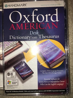 Handmark Oxford American Dictionary and Thesaurus SD/MMC Card Brand New-SHIP24 H