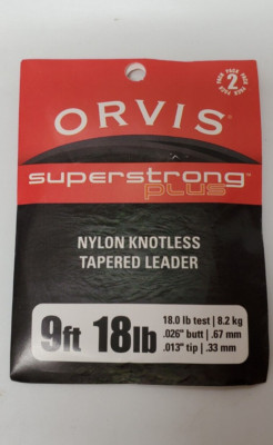 Orvis SuperStrong Plus nylon Knotless Tapered Leader 9ft 18lb