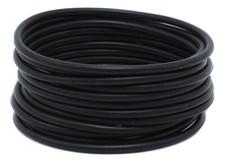 Black Silicone Jelly Bracelet Set Extremely Strong, Soft Stretchy Adult Size