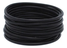 Black Silicone Jelly Bracelet Set Extremely Strong, Soft & Stretchy Adult Size