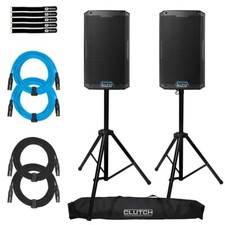 Alto Professional TS408XUS 8" Powered Active DJ Pro Audio Speakers Pair Package