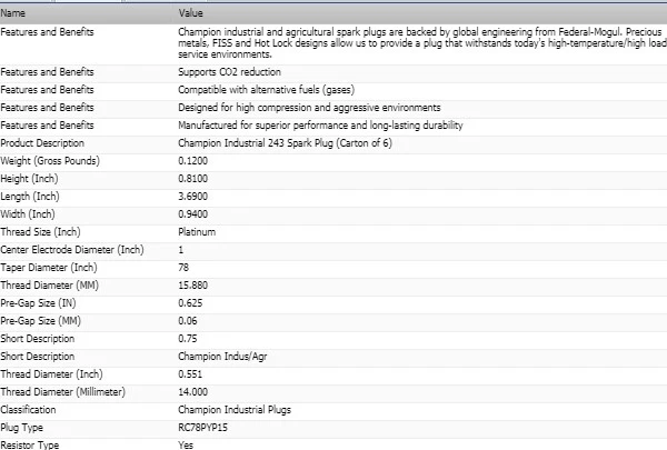 Paquete de 4 bujías industriales Champion para 1994 NUEVO FLYER L40 L4-8,5 L Foto 3 de 4