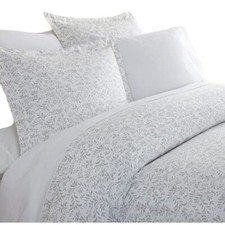 Linen Market Twin/Twin XL Duvet Cover Set, Burst of Vines Light Gray