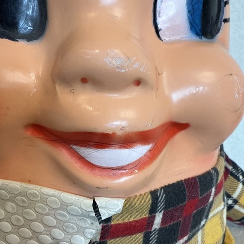 Vintage Knickerbocker Humpty Dumpty Egg Yellow 12" Hard Face Plush Toy - Picture 4 of 12