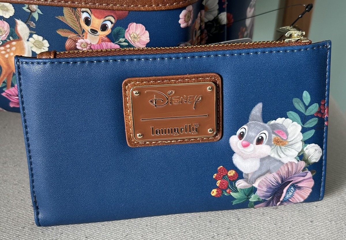 NWT Loungefly Bambi Floral Thumper AOP Disney Mini Backpack