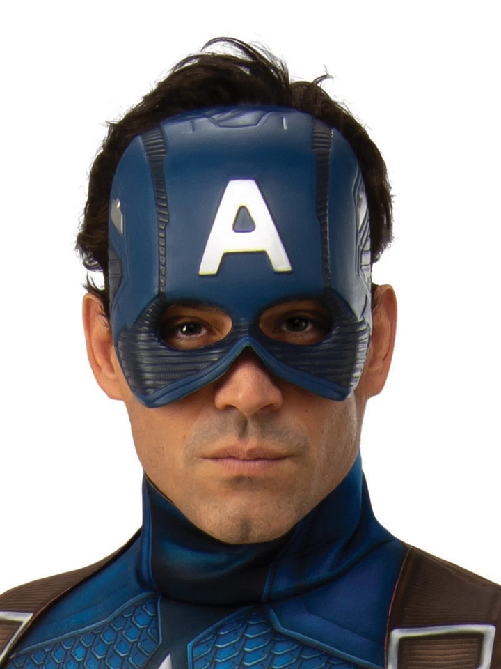 Disfraz de Capitán América de lujo oficial Marvel Avengers Superhéroe Mono para hombre Foto 4 de 4