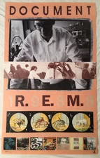 R.E.M. 1988 Matte Promo Poster Document Album Catalog New Condition REM
