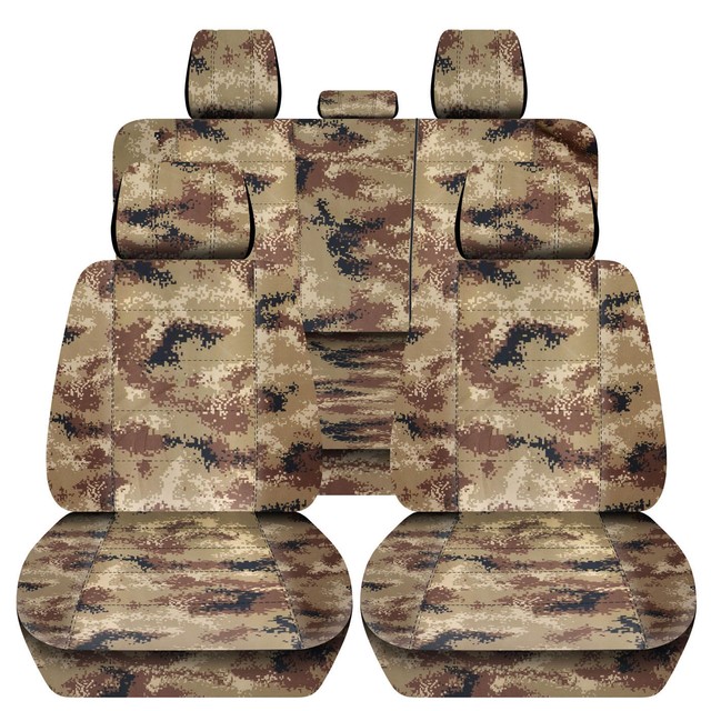 Truck Seat Covers 20122018 Dodge Ram Front Rear Camouflage Semi Custom