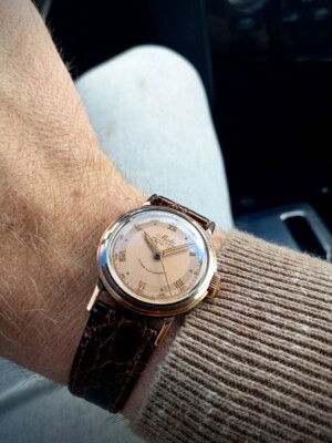 Vintage 1940's Mido Multifort Grand Luxe Superautomatic caliber