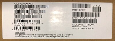 Intel A2U8PSWCXCXK3 Cable Kit OCuLink 2U 8 Port Switch #3 NEW BROWN BOX