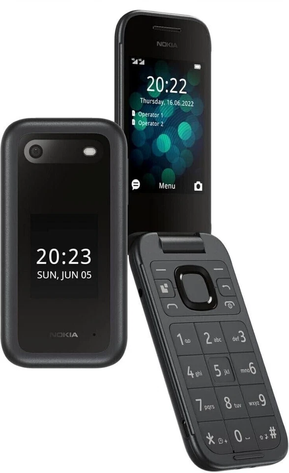 ORIGINALE Nokia 2660 Flip 2G sbloccato Dual Sim versione 2G GG BUTTONS tutti i colori - Immagine 3 di 4