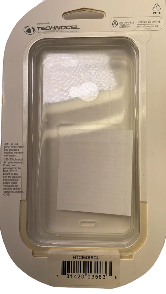 Funda Gel Alto Brillo Technocel para HTC Evo 4G LTE, Transparente Foto 2 de 4