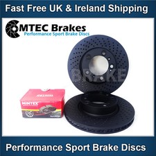 Porsche Boxster 987 3.2 S 05-12 Vordere Bremsscheiben & Bremsbeläge Black