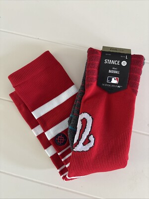 Stance MLB Washington Nationals Socks 'Diamond Pro Nationals Dark Red Sz 9-13