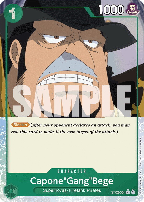 ST02-004 Capone""Gang""Bege : Common Full Art English One Piece TCG Card : PRB01: