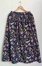 Indian Cotton Black Floral Long Skirt Women's Clothing Party Wear Long Skirts US