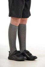 4  pairs of PEX Knee High School Socks Cotton Rich   School Grey