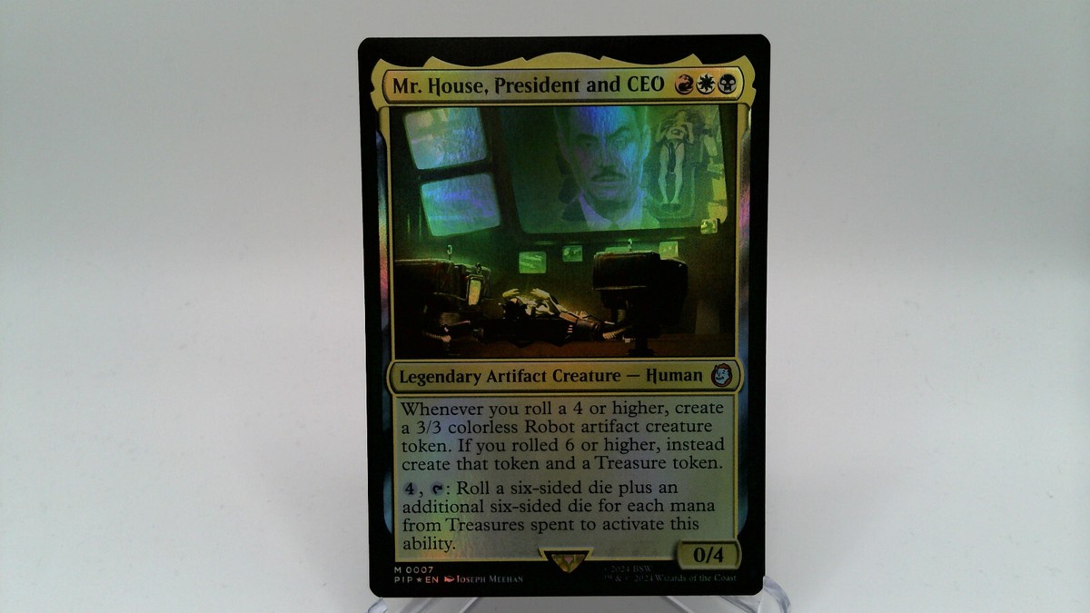 mr house mtg card Mr. House, President and CEO MTG EDH Commander Deck, Shake'm up, Shake'm!