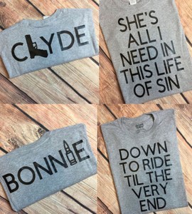 Download Bonnie & Clyde Couple Matching T-Shirts She's All I Need ...