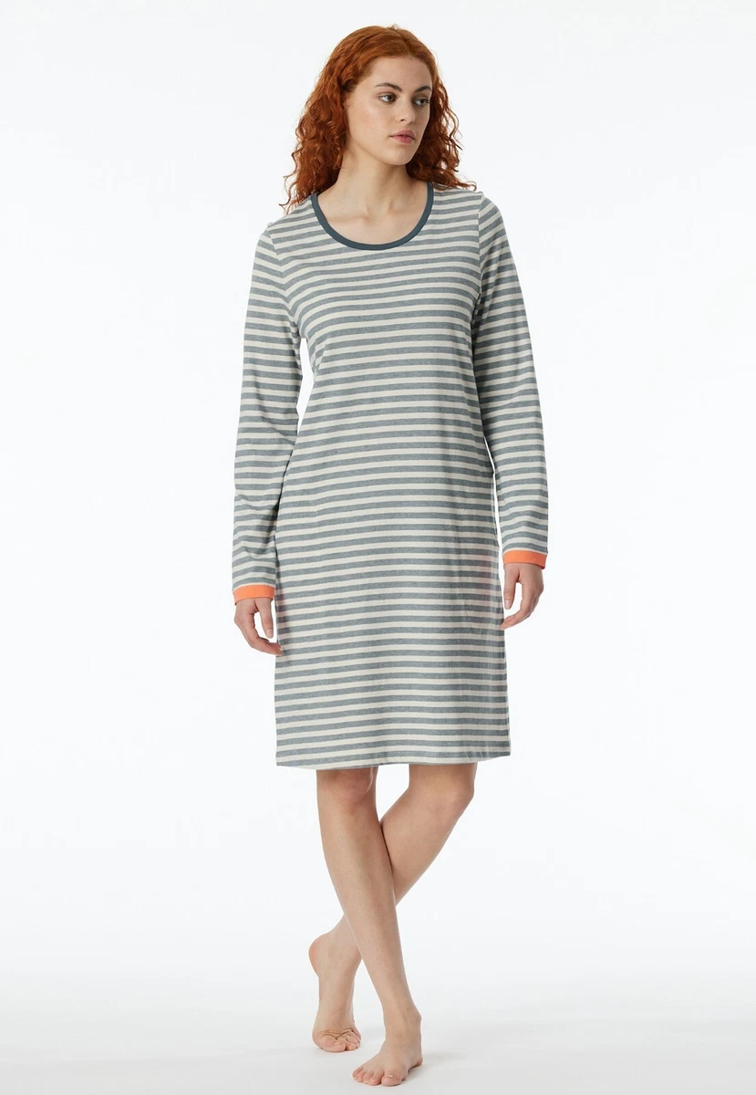 Schiesser Maglia da Notte a Maniche Lunghe Modal – Mix + Relax Parte Superiore del Pigiama, Crema_180181, 50 Donna