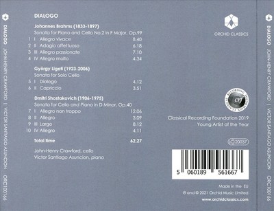 JOHN-HENRY CRAWFORD / VICTOR SANTIAGO ASUNCION DIALOGO NEW CD