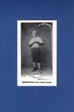 1887-1890 Old Judge N172 Reprint: HENRY HANK O'DAY, Washington Nationals HOF