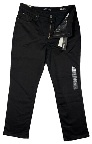 Lee Platinum Label Classic Fit Straight Leg Black Pants Women’s Petite Size 14 - Picture 3 of 20
