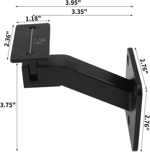 RealPlus Swivel Handrail Brackets Heavy Duty Steel Staircase Hand Rail Brackets - Picture 3 of 16