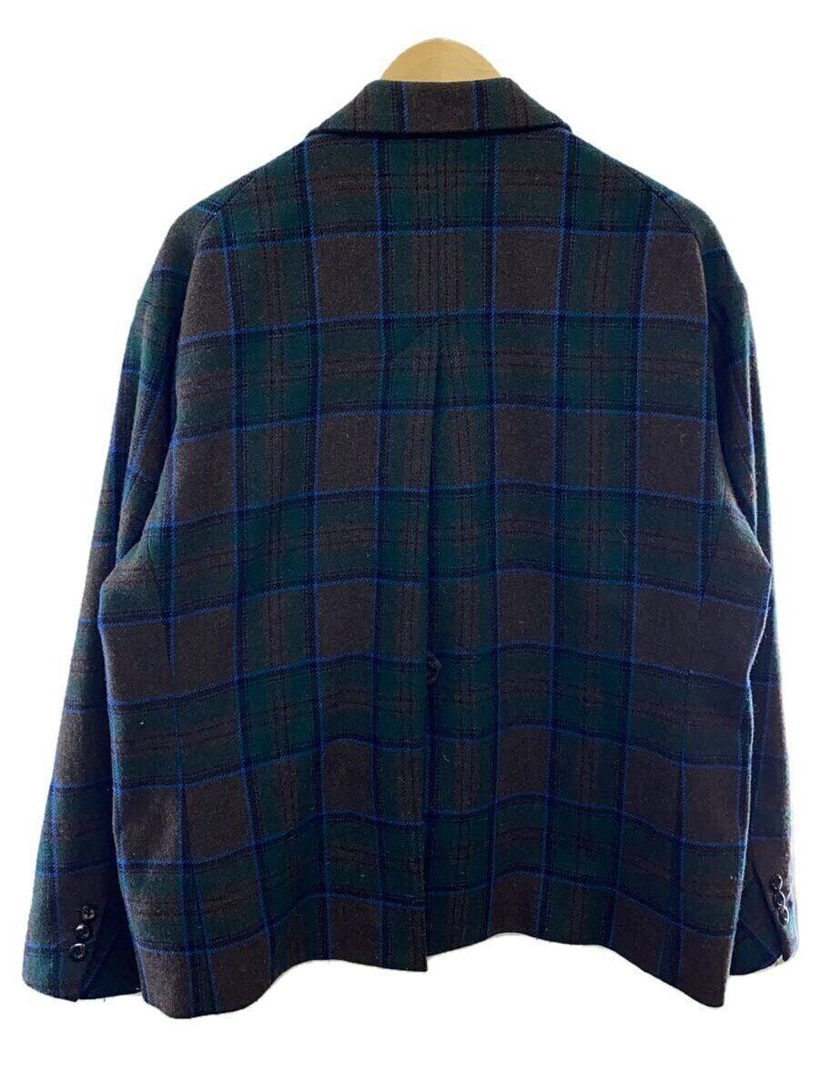 JieDa Tailored Jacket Plaid 2 Wool Brown Check Jie-19w-JK09 JieDa Tailored Jacket Plaid 2 Wool Brown Check Jie-19w-JK09