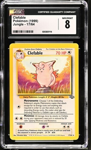Clefable (Unlimited) graded CGC 8 for sale on eBay