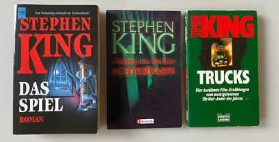 Stephen King. Trucks / Das Spiel / ''Riding the Bullets'' Achterbahn - 3 Bücher