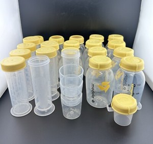 Lot of Medela 14- 5oz/150ml And 8- 80ml Breast Milk Storage Bottles