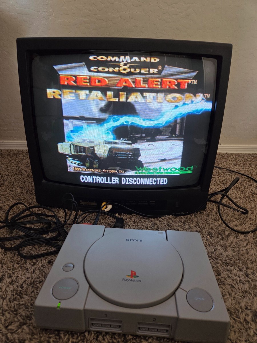 19inch Symphonic Gaming Tv with Remote and Playstation 1 with 2