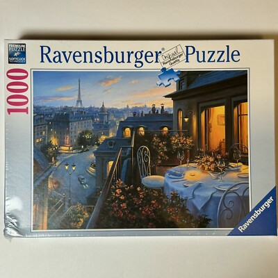 Ravensburger Paris Balcony 1000 Piece Puzzle Beautiful Sunset