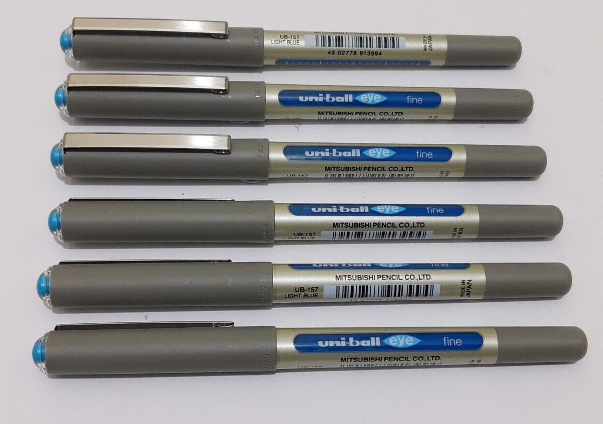 Penne Roller Uni-Ball EYE UB-157 - Punta 0.7mm, Confezione Da 10, Rosso - Foto 6