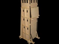 Plaho® Angriffsturm, Belagerungsturm FüR Ritterburg Aus Holz - Massiv Und Robust